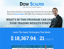 Tablet Screenshot of dowscalper.com